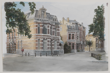 28171 Gezicht in de Wolter Heukelslaan te Utrecht met de huizen nrs 74 (links) - lager, uit het noordwesten, vanuit de ...